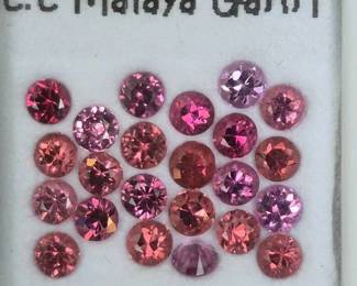 3.97 Carat Total Weight Natural Malaya Garnet Parcel