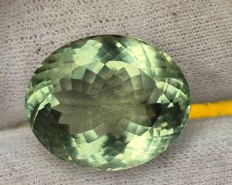 32.34 Carat Natural Green Amethyst