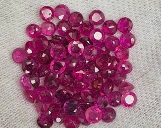 10.62 Carat Total Weight Natural Ruby Parcel (3mm)