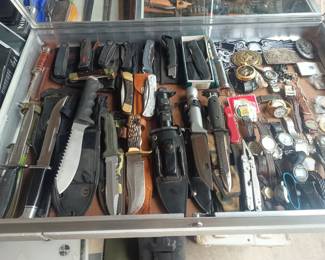 Knives and watches!