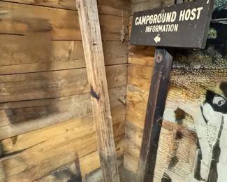 Campground Sign Post  Water Post