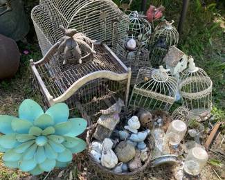 Vintage Rustic Bird Cages Feeders Bird Decor  More