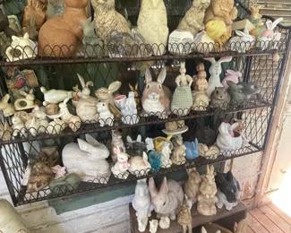 Huge Lot Of Rabbits And Bunnies Mixed Materials  Sizes