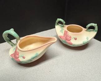 Hull Woodland Matte Creamer  Sugar