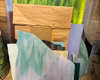 Sheets Of Glass For Stained Glass Or Glass Fusing
