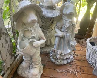 Bunny Yard Statues