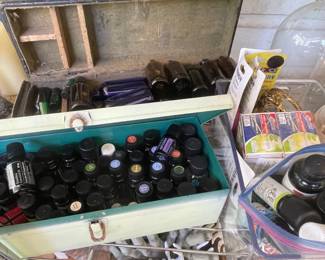 Huge Lot Of Essential Oils  Containers with Boxes