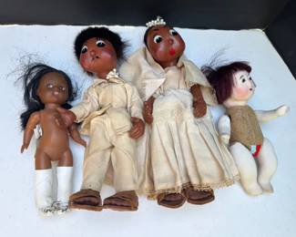 Antique Leather Dolls  More