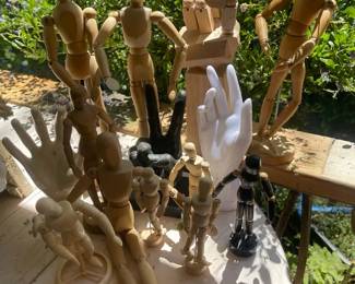 Wood Display  Art Figurine Models