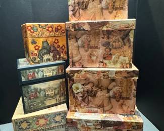 12 Decorative Art Boxes With Lids