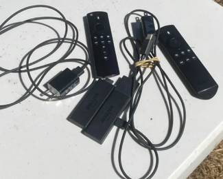 Two Amazon Fire Sticks with Remotes