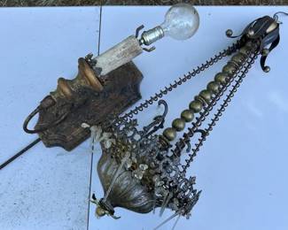 Two Vintage Aesthetic Light Fixtures