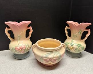 Vintage Hull Pottery Vases  Pot