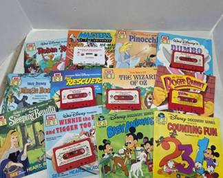 Disney Read-Along Books with Cassette Tapes