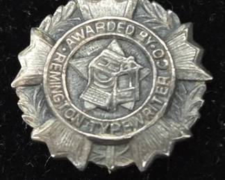 Remington Sterling Silver Typewriter Award Pin