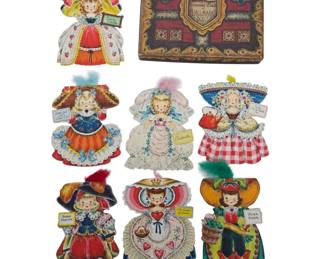 Hallmark Dolls Die-Cut Greeting Cards