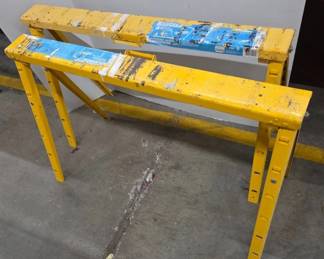 Adjustable Steel Sawhorse Set