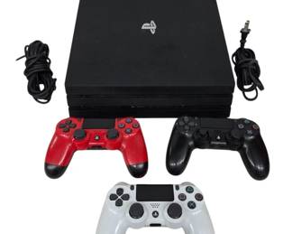 Sony PS4 Pro Console With Controllers