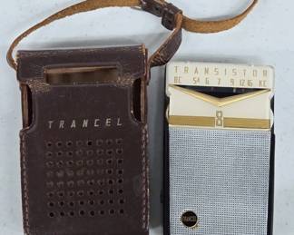 Trancel Transistor Radio with Leather Case