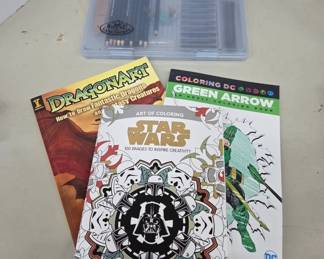 Coloring Books With Art Supplies Set