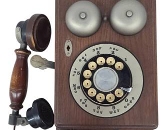 Wooden Western Electric Wall Telephone