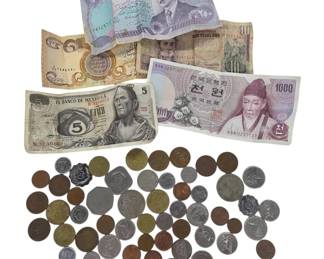 Unsearched Foreign Coin and Paper Money