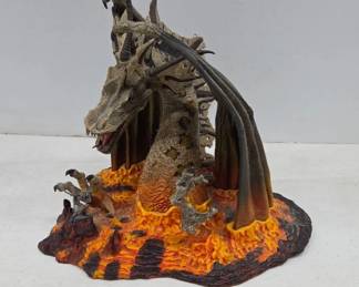 Dragon Figurine with Lava Base