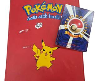 Vtg Pokemon Pocket Monsters Cards in Binder