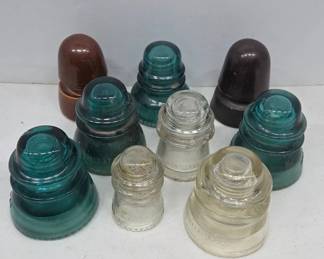Glass and Ceramic Insulators, Mixed Colors