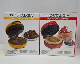 Nostalgia MyMini Waffle And Cake Makers