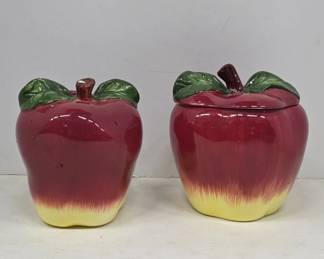 Ceramic Apple-Shaped Containers