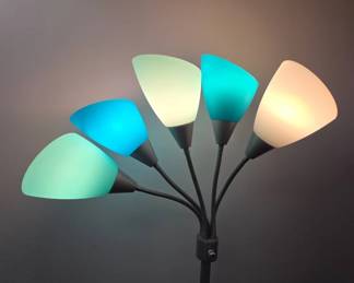 Modern Multicolor Torchiere Floor Lamp