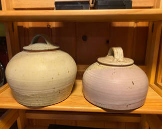 Lot 98: Jeff Zamek Lidded Vessels 