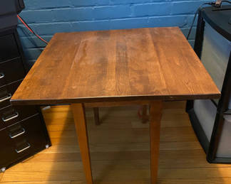 Lot 106: 1950's Walnut Drop Leaf Table 