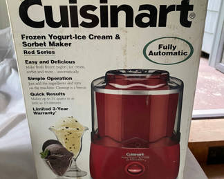 Lot 23: Cuisinart Frozen Yogurt-Ice Cream & Sorbet Maker w/ Bowl
