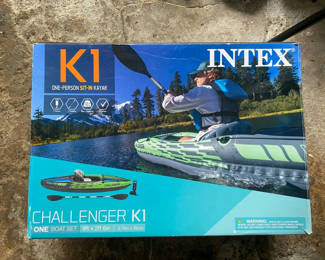 Lot 63: Intex Challenger K1 One-Person Inflatable Kayak