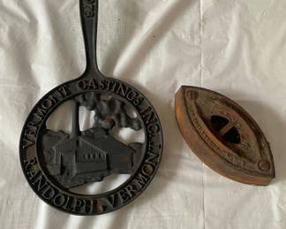 Lot 83: Vintage 1978 Pot Rest & Antique Cast Iron