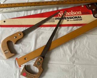 Lot 58: Hand Saws & Assorted Tools 