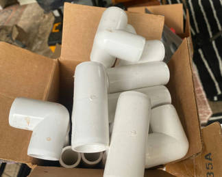Lot 76: PVC Pipes & Elbows 