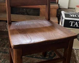 Lot 46: Wooden Child's Chair 