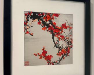 "Cherry Blossoms" Chinese Silk Embroidery