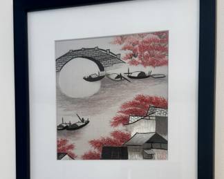 Chinese Silk Embroidery Landscape