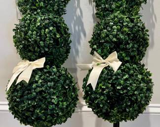 Boxwood Bunny Topiaries
