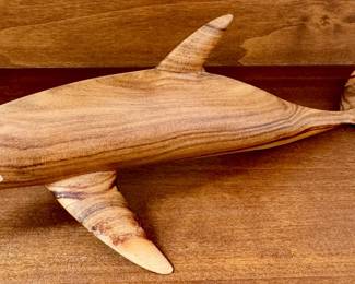 Carved Wood Dolphin