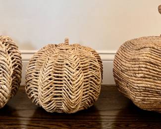Seagrass Pumpkin Decor