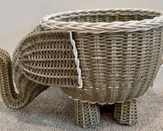 Pottery Barn Kids Wicker Elephant Storage Basket