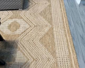 Woven 6'7" x 9' Washable Area Rug