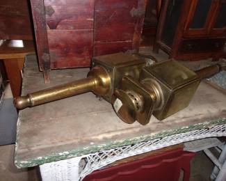 Antique Brass Buggy Lights