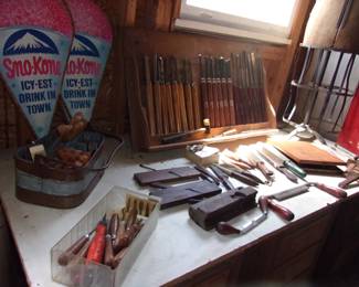 Draw Knives, Carving Tools