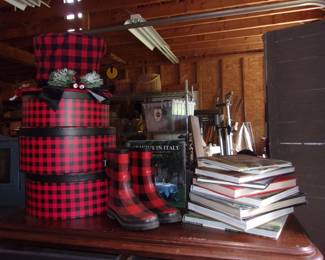 Hat Boxes, Books, etc